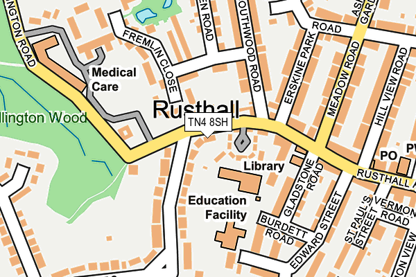 TN4 8SH map - OS OpenMap – Local (Ordnance Survey)