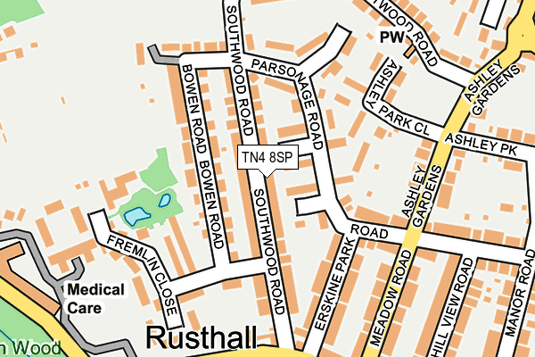 TN4 8SP map - OS OpenMap – Local (Ordnance Survey)