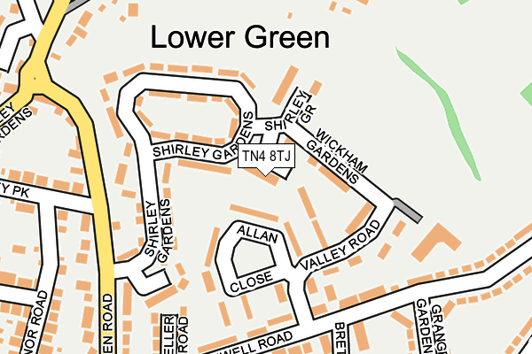 TN4 8TJ map - OS OpenMap – Local (Ordnance Survey)