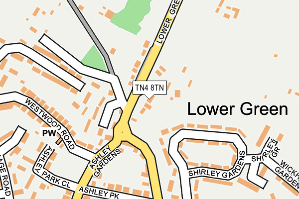 TN4 8TN map - OS OpenMap – Local (Ordnance Survey)