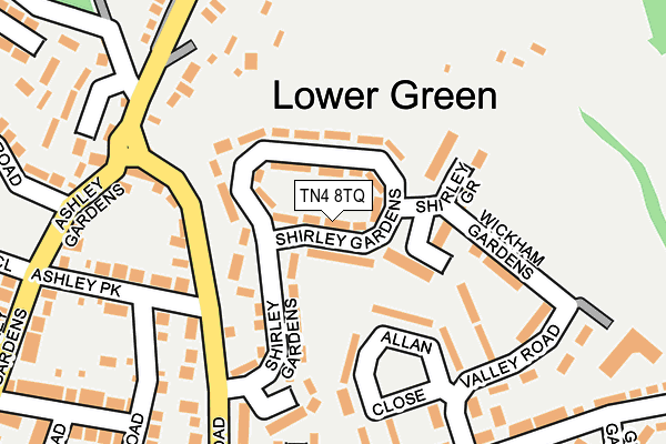 TN4 8TQ map - OS OpenMap – Local (Ordnance Survey)