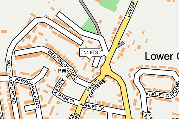 TN4 8TS map - OS OpenMap – Local (Ordnance Survey)