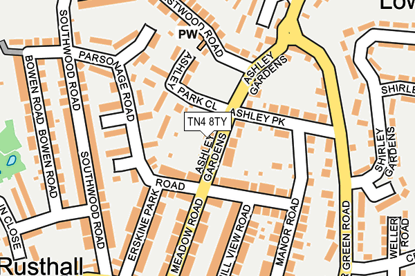 TN4 8TY map - OS OpenMap – Local (Ordnance Survey)