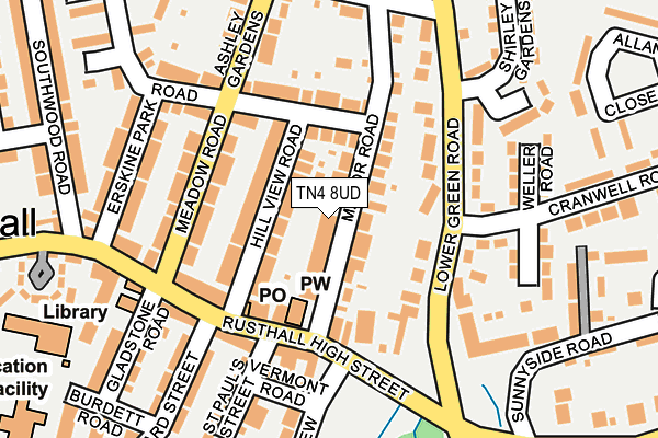 TN4 8UD map - OS OpenMap – Local (Ordnance Survey)