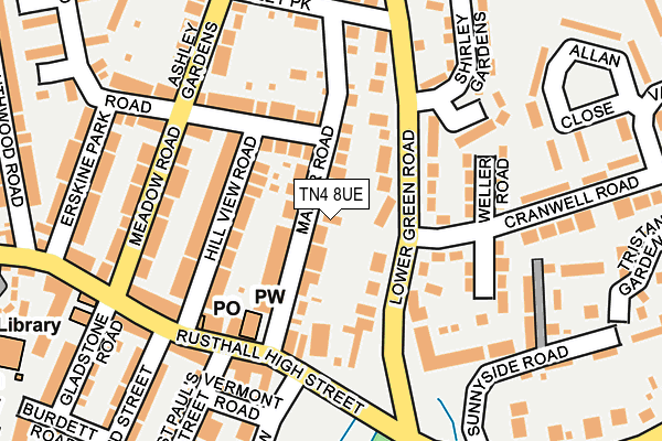 TN4 8UE map - OS OpenMap – Local (Ordnance Survey)