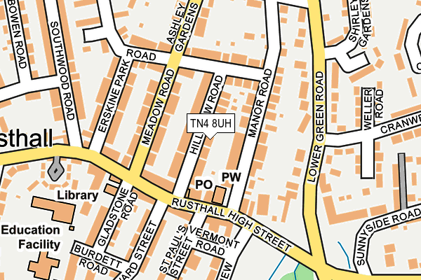 TN4 8UH map - OS OpenMap – Local (Ordnance Survey)