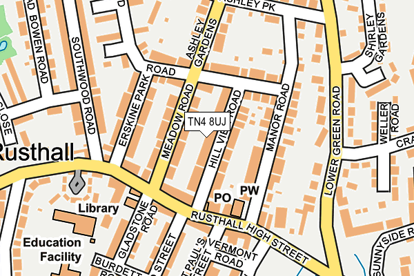 TN4 8UJ map - OS OpenMap – Local (Ordnance Survey)