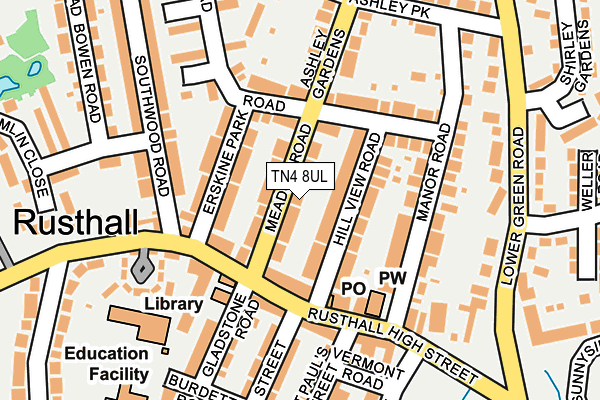 TN4 8UL map - OS OpenMap – Local (Ordnance Survey)