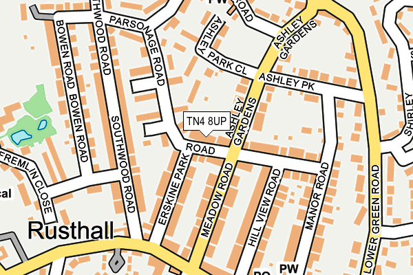 TN4 8UP map - OS OpenMap – Local (Ordnance Survey)