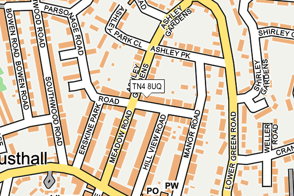 TN4 8UQ map - OS OpenMap – Local (Ordnance Survey)