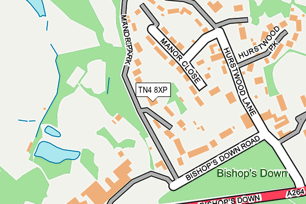 TN4 8XP map - OS OpenMap – Local (Ordnance Survey)