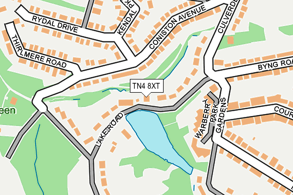 TN4 8XT map - OS OpenMap – Local (Ordnance Survey)