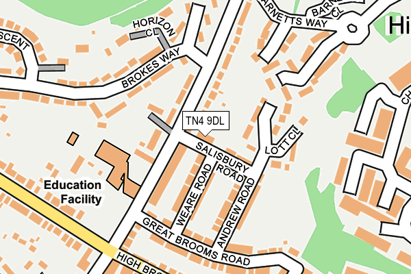 TN4 9DL map - OS OpenMap – Local (Ordnance Survey)