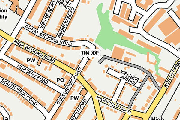 TN4 9DP map - OS OpenMap – Local (Ordnance Survey)