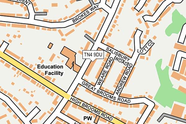 TN4 9DU map - OS OpenMap – Local (Ordnance Survey)