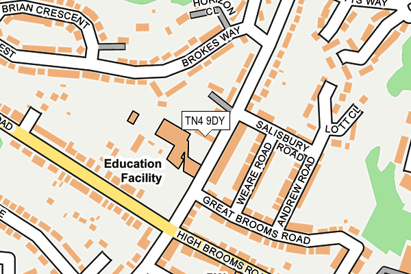 TN4 9DY map - OS OpenMap – Local (Ordnance Survey)