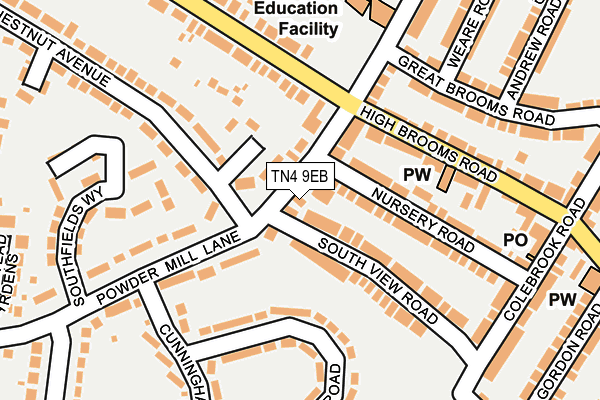TN4 9EB map - OS OpenMap – Local (Ordnance Survey)