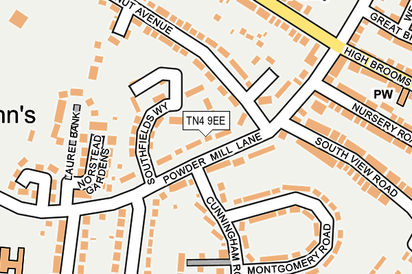 TN4 9EE map - OS OpenMap – Local (Ordnance Survey)