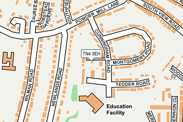 TN4 9EH map - OS OpenMap – Local (Ordnance Survey)