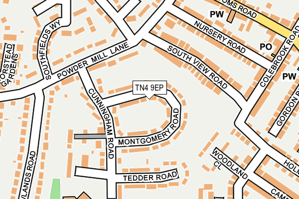 TN4 9EP map - OS OpenMap – Local (Ordnance Survey)