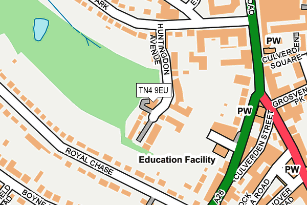 TN4 9EU map - OS OpenMap – Local (Ordnance Survey)