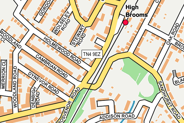 TN4 9EZ map - OS OpenMap – Local (Ordnance Survey)