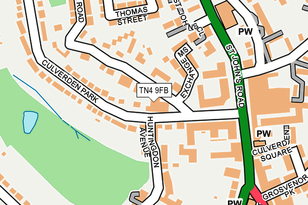 TN4 9FB map - OS OpenMap – Local (Ordnance Survey)