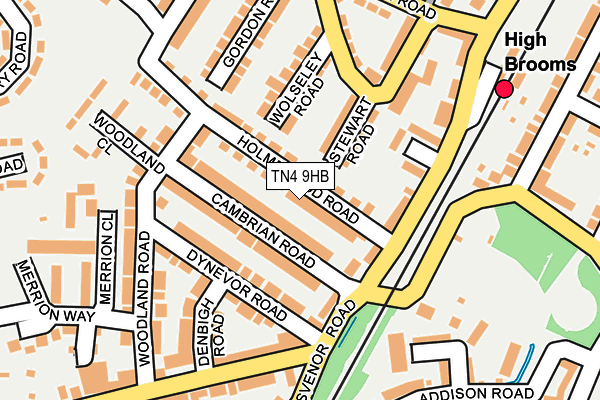 TN4 9HB map - OS OpenMap – Local (Ordnance Survey)