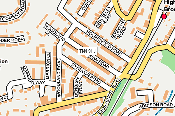 TN4 9HJ map - OS OpenMap – Local (Ordnance Survey)