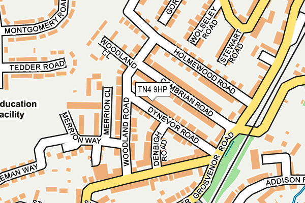 TN4 9HP map - OS OpenMap – Local (Ordnance Survey)