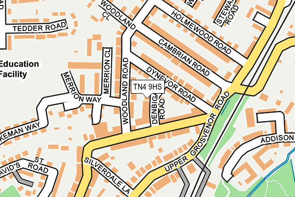 TN4 9HS map - OS OpenMap – Local (Ordnance Survey)