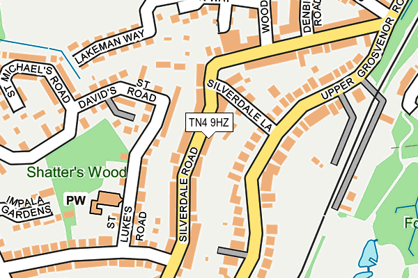 TN4 9HZ map - OS OpenMap – Local (Ordnance Survey)