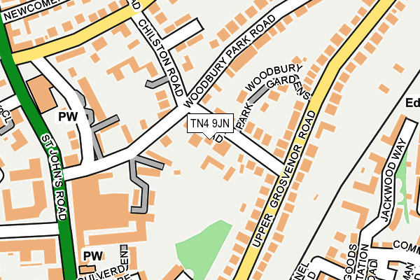 TN4 9JN map - OS OpenMap – Local (Ordnance Survey)