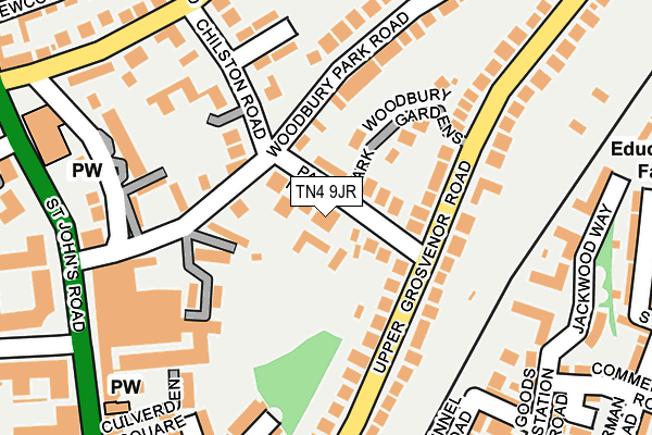 TN4 9JR map - OS OpenMap – Local (Ordnance Survey)