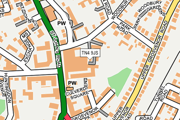 TN4 9JS map - OS OpenMap – Local (Ordnance Survey)