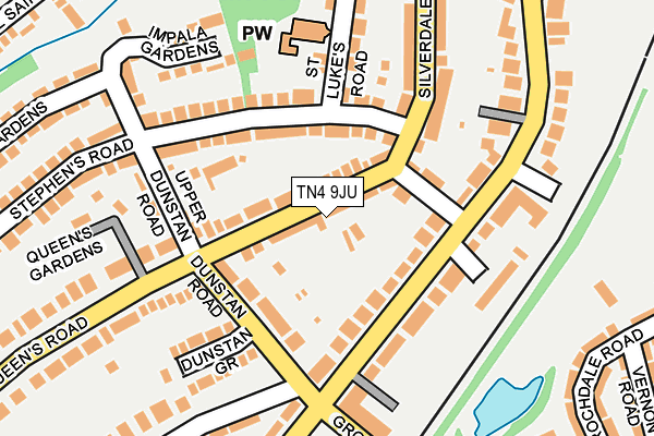 TN4 9JU map - OS OpenMap – Local (Ordnance Survey)