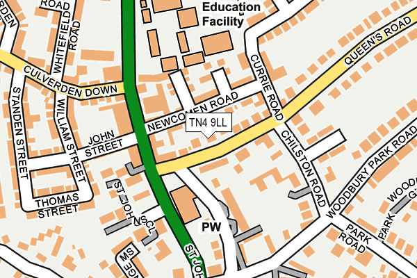 TN4 9LL map - OS OpenMap – Local (Ordnance Survey)