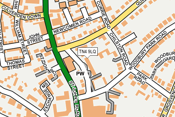 TN4 9LQ map - OS OpenMap – Local (Ordnance Survey)