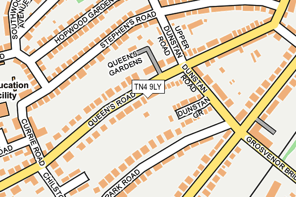 TN4 9LY map - OS OpenMap – Local (Ordnance Survey)