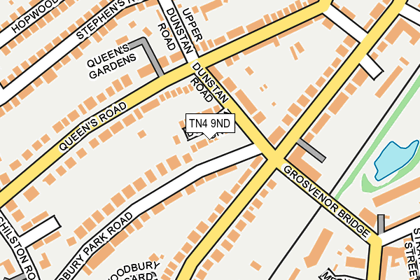 TN4 9ND map - OS OpenMap – Local (Ordnance Survey)