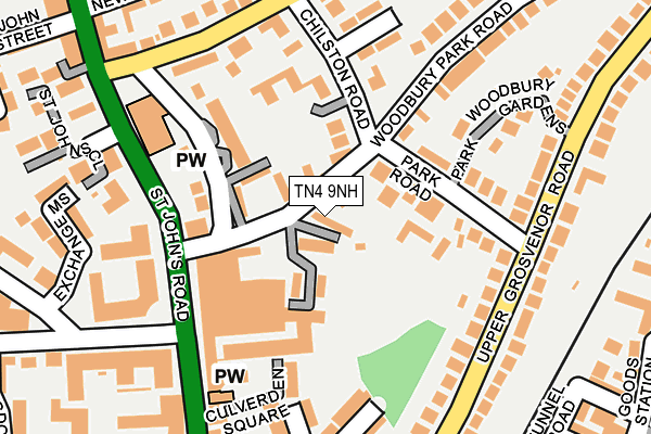 TN4 9NH map - OS OpenMap – Local (Ordnance Survey)
