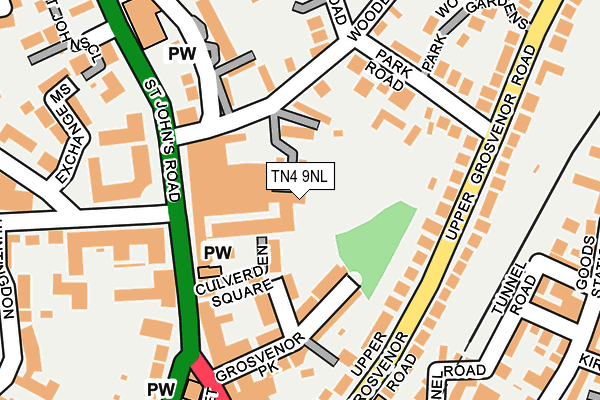 TN4 9NL map - OS OpenMap – Local (Ordnance Survey)