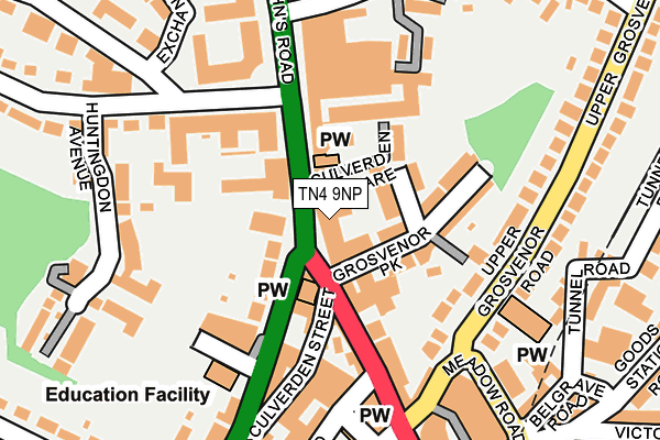 TN4 9NP map - OS OpenMap – Local (Ordnance Survey)