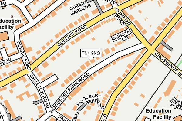 TN4 9NQ map - OS OpenMap – Local (Ordnance Survey)