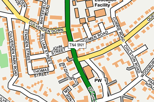TN4 9NY map - OS OpenMap – Local (Ordnance Survey)
