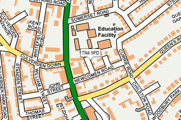 TN4 9PD map - OS OpenMap – Local (Ordnance Survey)