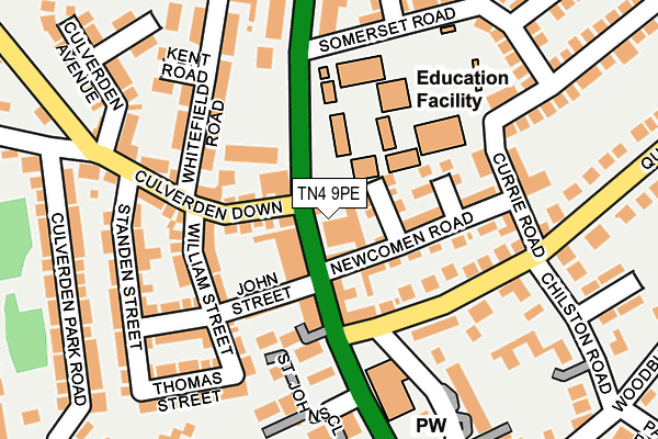 TN4 9PE map - OS OpenMap – Local (Ordnance Survey)