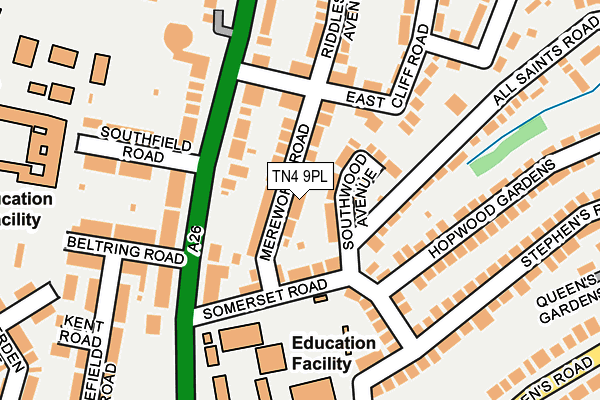 TN4 9PL map - OS OpenMap – Local (Ordnance Survey)