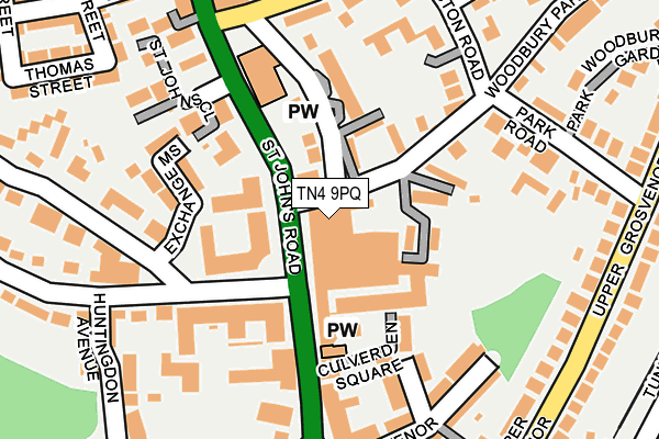 TN4 9PQ map - OS OpenMap – Local (Ordnance Survey)