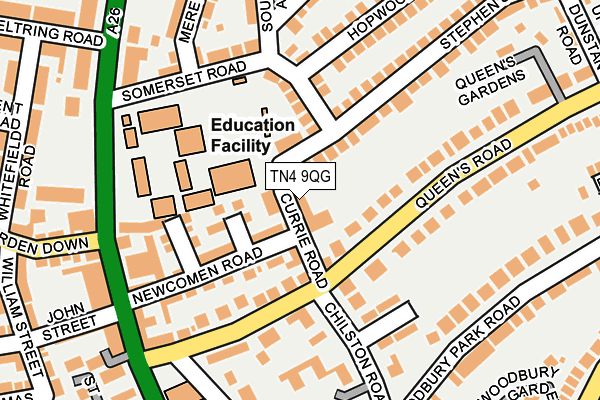 TN4 9QG map - OS OpenMap – Local (Ordnance Survey)